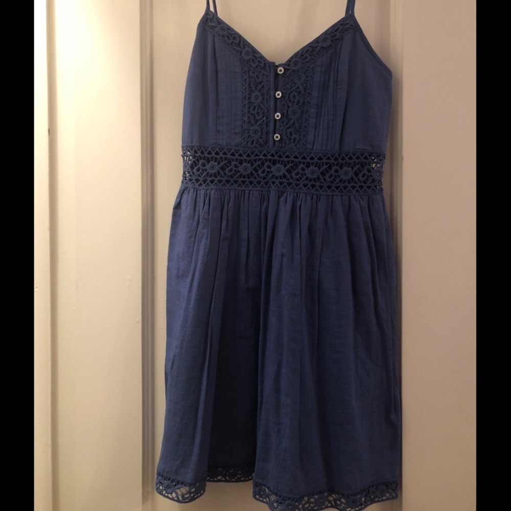 Abercrombie Blue Lace Mini Dress